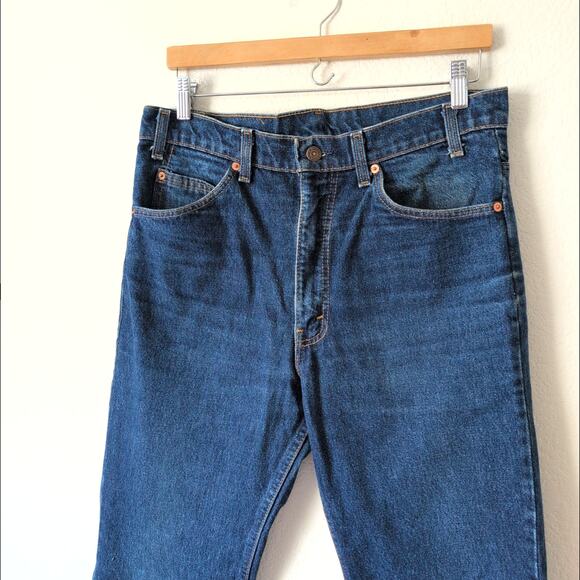 Vintage 90s Levi's Denim Jeans Orange Label Made in USA 100% Cotton 34x34, 32" - Picture 5 of 8